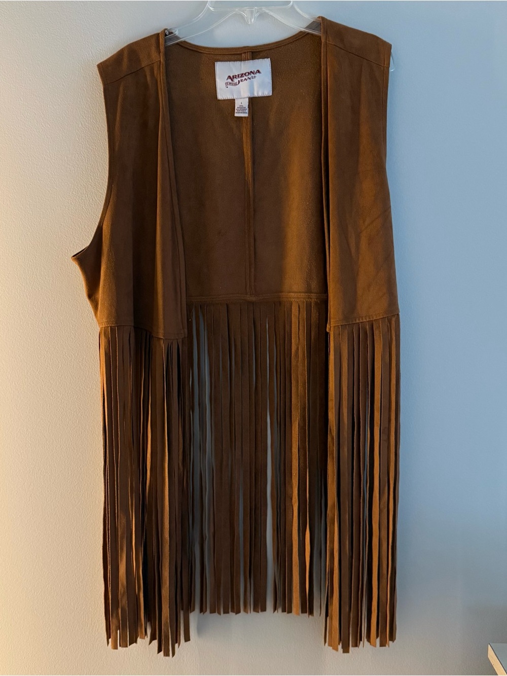 Arizona Jean Company Tan Suede-Look Vest
